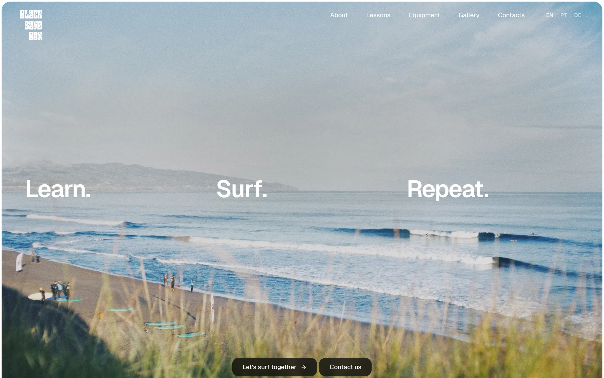 The homepage