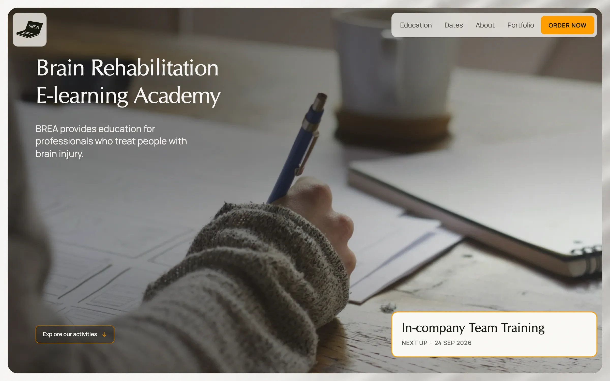 The BREA homepage